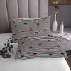 3 Piece Ladybug Pattern Quilt Bedding Set Women Aldult Lightweight Bedding Black Stripes Bedspread Set Red Ladybug Bedspread Coverlet Soft Microfiber Home Quilt Set for King Bed All Season view 3