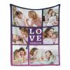 Custom Blanket with Photo for Mom Grandmother, Birthday Gifts for Mom from Daughter Son with Pictures, Customized Photo Collage Mother Blankets Wife Birthday Gifts view 1