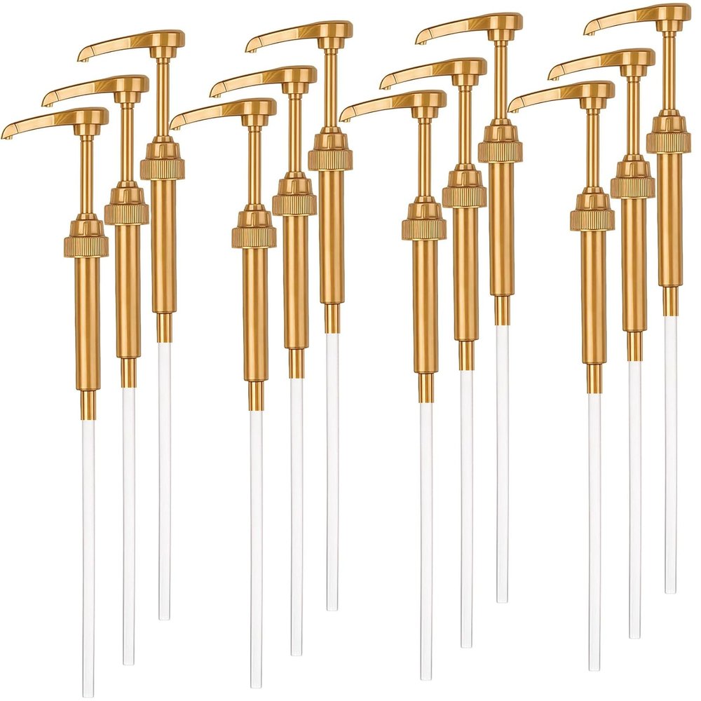 AOSWTLIF 12PCS Syrup Pump Suitable for 750ml BottlesCoffee Syrup Dispenser PumpFlavor Syrup Pump (12)