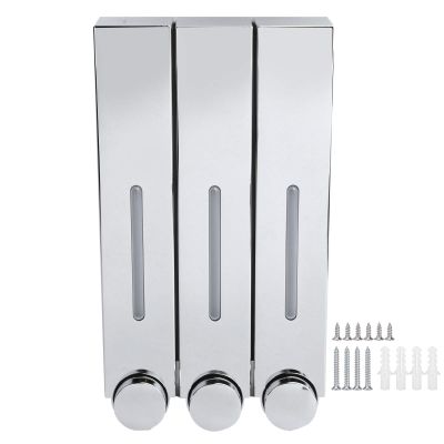 420ML Shower Shampoo Dispenser, ABS Washing Liquid Soap Dispenser, Wall Mounted Manual Gel Container for Home, Bath, Kitchen, Hotels, Restaurants.