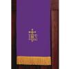 Murphy Robes Scarves-Reversible Lectern Banner Sanctuary Pulpit Scarf, 17 x 36-Inch, Green/Purple-IHS/Trefoil IHS on Cross view 2