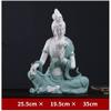 ZEELYDE Buddha Statue,Porcelain White Matte Finish Retro Guanyin Buddha Statue, Home Decoration Buddha Sculpture view 2