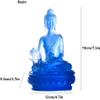 ZEELYDE Buddha Statue,Buddha Statues for Home 7.5" Medicine Buddha Statue Fo Home Decor, Resin Sitting Buddha Figurine Meditation Decor, Feng Shui Zen Decor and Yoga Decor Praying Buddha Statue view 2