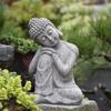 ZEELYDE Buddha Statue,Peaceful Meditating Sitting Buddha Meditation Buddhism Garden Zen Statue Decor,RecliningBuddha view 1