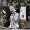 ZEELYDE Buddha Statue,Peaceful Meditating Sitting Buddha Meditation Buddhism Garden Zen Statue Decor,RecliningBuddha view 3