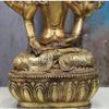 ZEELYDE Buddha Statue,Bronze Guanyin Buddha with Eight Arms and Four Sides, Office Decoration Crafts Ornaments 1pcs view 3