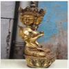 ZEELYDE Buddha Statue,Bronze Guanyin Buddha with Eight Arms and Four Sides, Office Decoration Crafts Ornaments 1pcs view 4