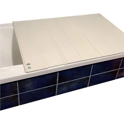 Bathtub Cover PVC Bathtub Tray Insulation Cover, Dust-Proof Bracket, Environmentally Friendly Foldable, Bathtub Insulation Cover, Used in Villa Hotel Club (Size : 165x75x1.2cm)