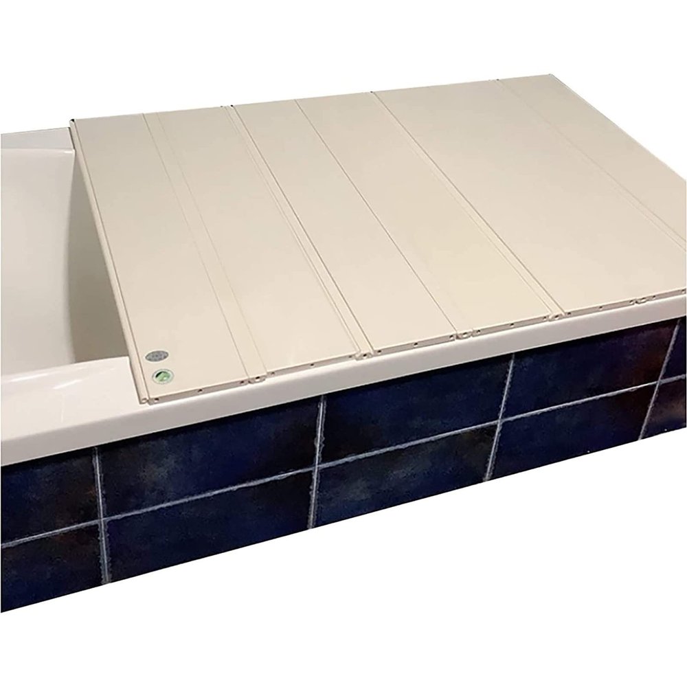 Bathtub Cover PVC Bathtub Tray Insulation Cover, Dust-Proof Bracket, Environmentally Friendly Foldable, Bathtub Insulation Cover, Used in Villa Hotel Club (Size : 165x75x1.2cm)