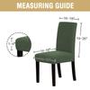 H.VERSAILTEX Stretch Dining Chair Covers Set of 6 Chair Covers for Dining Room Parsons Chair Slipcover Chair Protectors Covers Dining, Feature Textured Checked Jacquard Fabric, Bronze Green view 2