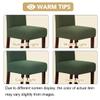 H.VERSAILTEX Stretch Dining Chair Covers Set of 6 Chair Covers for Dining Room Parsons Chair Slipcover Chair Protectors Covers Dining, Feature Textured Checked Jacquard Fabric, Bronze Green view 3