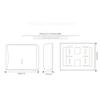 LIOONS High Capacity Paper Towel Dispenser Wall Mounted Waterproof Hand Towel Dispenser Commercial Large Capacity Paper Towel Holders Stable view 2