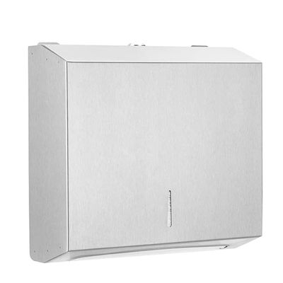 LIOONS High Capacity Wall Mounted Paper Towel Dispenser Stainless Steel Commercial Hand Towel Dispenser Large Capacity Paper Towel Holders Stable