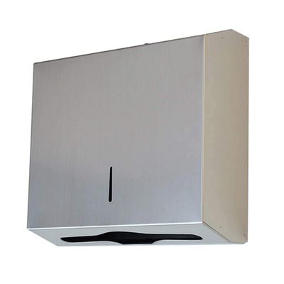 LIOONS High Capacity Paper Towel Dispenser Wall Mount Stainless Steel Hand Towel Dispenser with Lock Home Hotel Paper Towel Holders Stable