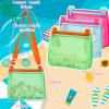 Tagitary Beach Toys Mesh Beach Bag Sand Toy Seashell Collecting Bag Pool Bag Swimming Beach Accessories Gift for Boys and Girls (Only Bags,A Set of 3) view 3