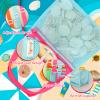Tagitary Beach Toys Mesh Beach Bag Sand Toy Seashell Collecting Bag Pool Bag Swimming Beach Accessories Gift for Boys and Girls (Only Bags,A Set of 3) view 4