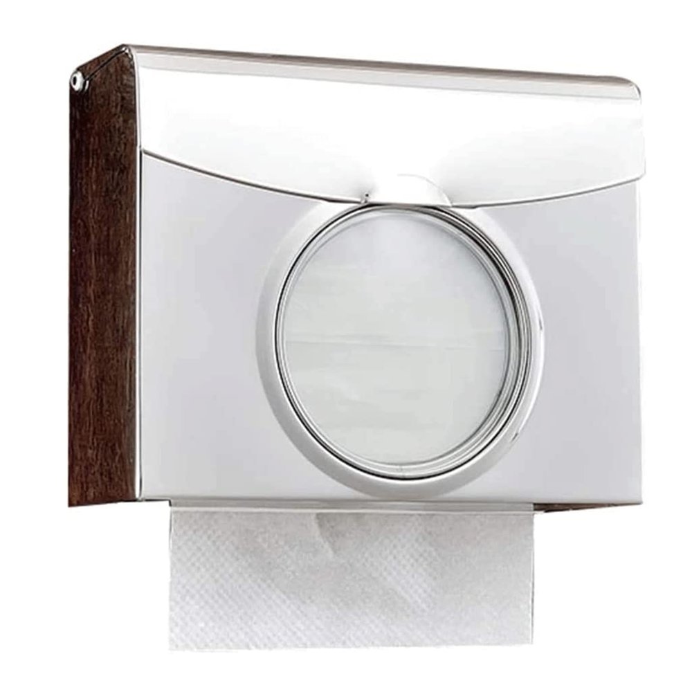 LIOONS High Capacity Wall-Mounted Paper Towel Dispenser Free Punch Waterproof Hand Towel Dispenser Stainless Steel Household Paper Towel Holders Stable