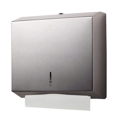 LIOONS High Capacity Paper Towel Dispenser with Lock Stainless Steel Wall Mounted Hand Towel Dispenser for Household Bathroom Paper Towel Holders Stable
