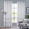 always4u Soft Velvet Foil Print Curtains 95 Inches Long White and Gold Chevron Curtains Luxury Window Treatment White 2 Panels 54 * 95 Inches view 2
