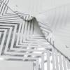 always4u Soft Velvet Foil Print Curtains 95 Inches Long White and Gold Chevron Curtains Luxury Window Treatment White 2 Panels 54 * 95 Inches view 4