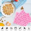 4Pcs Silicone Letter Molds for Chocolate, Mini 26 Letter and 0-9 Numbers Moulds, BPA-Free Edible Alphabet Fondant Molds for Cake Decorating Baking Candy Gummy Ice Cube Tray view 3