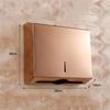 LIOONS High Capacity Wall Mounted Paper Towel Dispenser Rose Gold Stainless Steel Hand Towel Dispenser with Lock Paper Towel Holders for Home Hotel Stable view 3