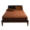 FCLDESHOP Mattress Encasement,Quilted Warm Crystal Velvet Box Spring Mattress Cover, Solid Color Non-Slip Thick Fit Sheet Mattress Bag Bedspread,Purple,90 * 200cm view 2