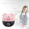 Cute Pigs Easy to use Portable Alarm Clock Kitchen Cooking Tool, Cartoon Pigs Cooking Timer, 55 Minute Mechanical Kitchen Timer, Cute Cooking Time() view 2