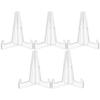5pcs Acrylic Decorative Tea Stands Multi-functional Display Holders for Plates Trays and Artwork Transparent Showcase Racks for Kitchen Dining Room and Living Decor view 1