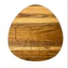 Affinity Decor Organic Acacia Wooden Cutting Board and Serving Platter for Cheese Snacks Vegetables Fruit & Salad (Gifted Egg 13"L x 9.3"W) view 1