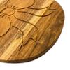 Affinity Decor Organic Acacia Wooden Cutting Board and Serving Platter for Cheese Snacks Vegetables Fruit & Salad (Gifted Egg 13"L x 9.3"W) view 3