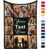 Yofair Ships Next Day, Custom Blanket with Picture Personalized Gifts for Mom Dad Customized Photo Blanket Family Christmas Birthday Gifts for Adult Husband Wife 40" W x 50" L view 1
