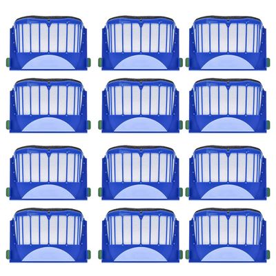 12 Pack Aerovac Roomba For iRobot 500 600 Series 610 620 630 640 650 660 670 680 Replacement Vac Filters Parts Kit