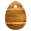 Affinity Decor Organic Acacia Wooden Cutting Board and Serving Platter for Cheese Snacks Vegetables Fruit & Salad (Star Egg 13"L x 9.3"W) view 1