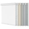 Sulugood,Blackout Roller Shades for Windows,Free-Stop Cordless Roller Blinds with Cassette Valance,Striped Jacquard Window Shades for Bedroom,Thermal Insulated Fabric,White,69" W x 84" H view 1