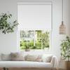 Sulugood,Blackout Roller Shades for Windows,Free-Stop Cordless Roller Blinds with Cassette Valance,Striped Jacquard Window Shades for Bedroom,Thermal Insulated Fabric,White,69" W x 84" H view 2