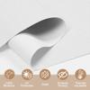 Sulugood,Blackout Roller Shades for Windows,Free-Stop Cordless Roller Blinds with Cassette Valance,Striped Jacquard Window Shades for Bedroom,Thermal Insulated Fabric,White,69" W x 84" H view 3