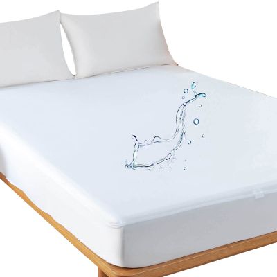 2-Pack Twin XL Mattress Protector Waterproof for Extra Long Twin College Dorm Bed Fitted Sheet Style Mattress Cover, 21" Deep Pocket, 39" x 80" Great for Dorm Room, Hospital & Split King Beds, White