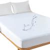 2-Pack Twin XL Mattress Protector Waterproof for Extra Long Twin College Dorm Bed Fitted Sheet Style Mattress Cover, 21" Deep Pocket, 39" x 80" Great for Dorm Room, Hospital & Split King Beds, White view 1