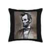4th of July Abraham Lincoln Retro Vintage USA Throw Pillow view 1
