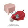 Animal Footstools, Footrest Ottoman with Innovative Sheep Shape Upholstered Stool for Nursery Bedroom Playroom for Bedroom Living Room or Entryway (Red) view 3