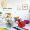 Animal Footstools, Footrest Ottoman with Innovative Sheep Shape Upholstered Stool for Nursery Bedroom Playroom for Bedroom Living Room or Entryway (Red) view 4