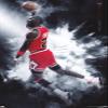 Michael Jordan - Burst Wall Poster, 34L" x 22.4W", Premium Unframed Version view 1