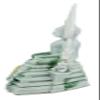 BUDDHO Chinnaraj Buddha Statue 12" H. Thai Buddha Statue for Home Decor Buddha Sculpture Small Gift Office Gift Office Decor Figurines Meditation Decor (White) view 3
