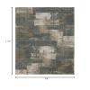Oriental Weavers Alton Area Rug - 532B9-6'7" x 9'6" - in Teal/Grey - Modern Style, Stain Resistant, Family and Pet Friendly, Dining, Living Room Rug view 3