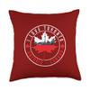 I Love Toronto Canada Toronto City Skyline Inside Maple Leaf Throw Pillow view 1