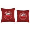 I Love Toronto Canada Toronto City Skyline Inside Maple Leaf Throw Pillow view 3
