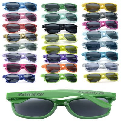 Personalized Party Sunglasses Bulk Wedding Favors Gifts for Guests Custom Birthday Bachelor School Graduation Bridal Groomman Bride Company Personalized Party Sunglasses Gifts(70PC Dark Green)