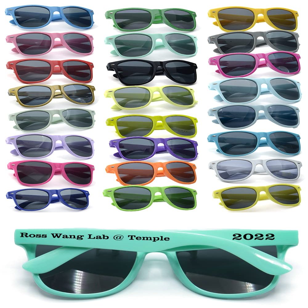 Personalized Party Sunglasses Bulk Wedding Favors Gifts for Guests Custom Birthday Bachelor School Graduation Bridal Groomman Bride Company Personalized Party Sunglasses Gifts(250PC Light Teal)