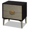 ChinaFurnitureOnline Black and Pewter Grey Abstract Moon Motif Oriental Cabinet view 3
